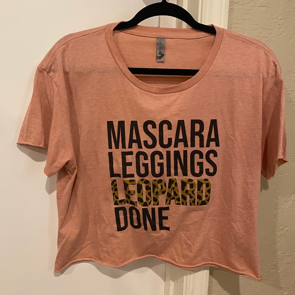 Graphic T crop top